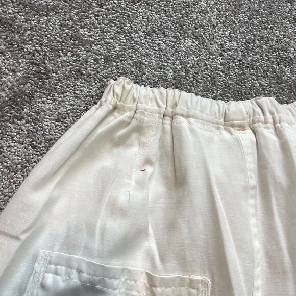 Unbranded Chino Shorts Unisex Adult 24 With Elastic Waist Home Made White 4" - Picture 9 of 11